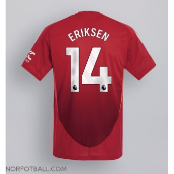Billige Fotballdrakt Manchester United Christian Eriksen #14 Replika Hjemmedrakt 2024-25 Kortermet